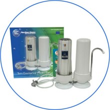Aqua Filter FHCTF2 Συσκευή Φίλτρου Νερού Άνω Πάγκου Διπλή με Βρυσάκι
