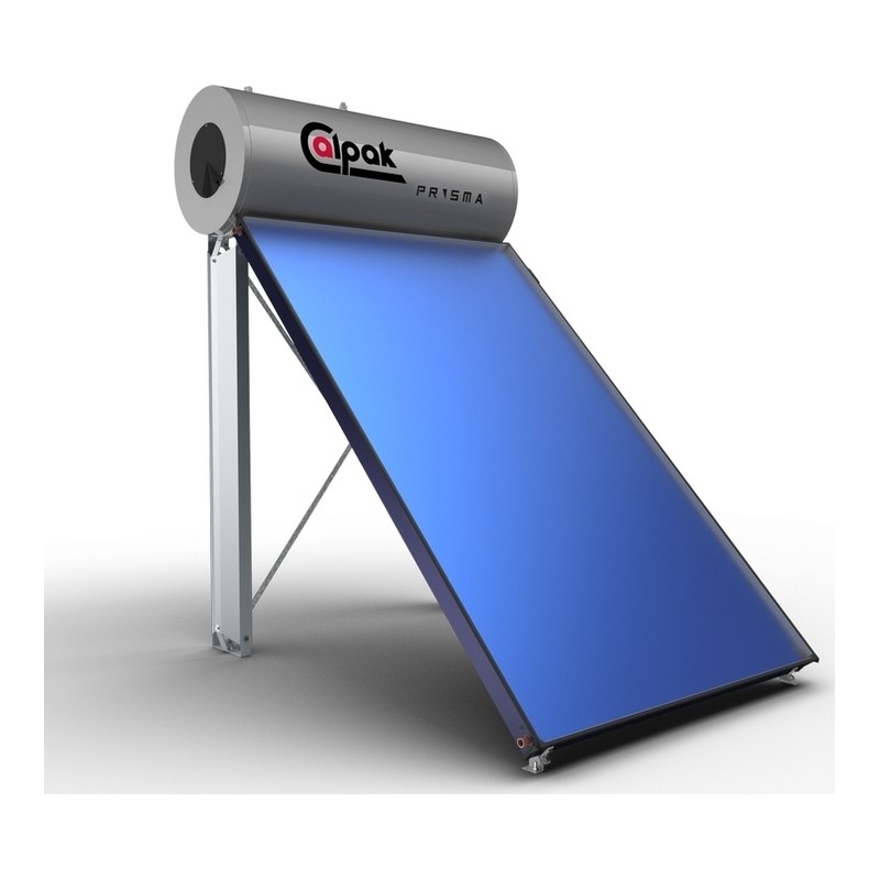 Calpak Prisma Ηλιακός Θερμοσίφωνας 160 λίτρων Glass Διπλής Ενέργειας με 2.5τ.μ. Συλλέκτη